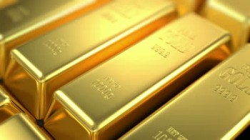 stock-footage-slow-flight-over-gold-bars-seamless-looping-beautiful-d-animation-with-depth-of-field